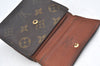 Authentic Louis Vuitton Monogram M61652 Porte Monnaie Billet Carte Credit K4284