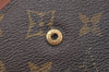 Authentic Louis Vuitton Monogram M61652 Porte Monnaie Billet Carte Credit K4284