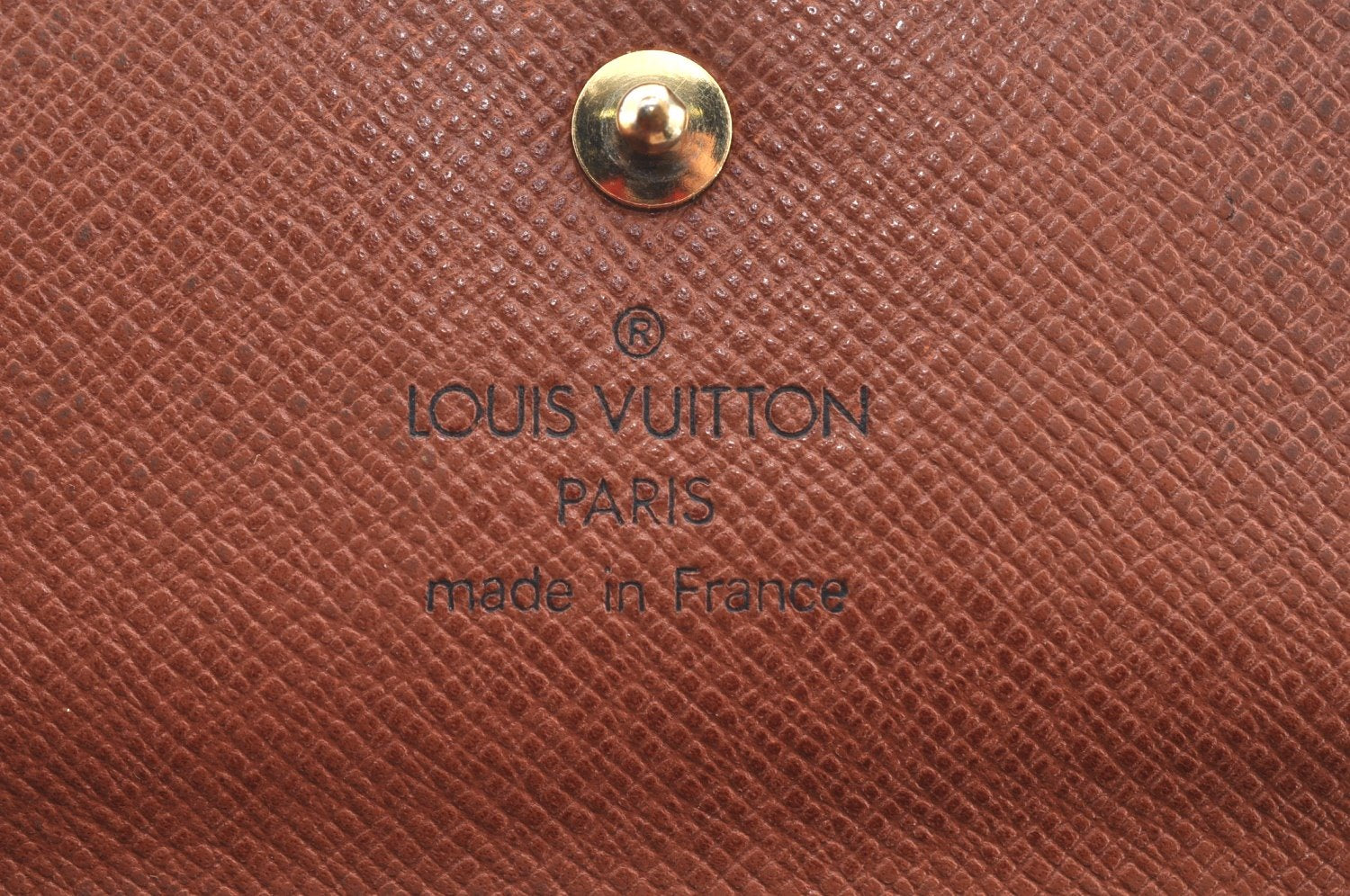 Authentic Louis Vuitton Monogram M61652 Porte Monnaie Billet Carte Credit K4290