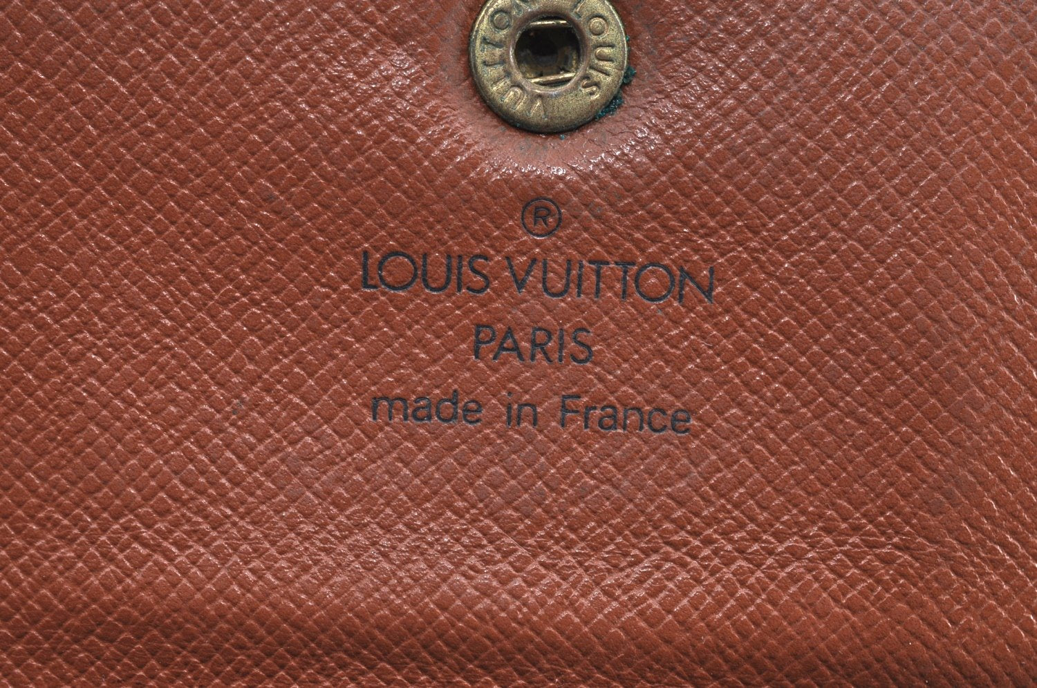 Authentic Louis Vuitton Monogram Porte Tresor Etui Papier Wallet M61202 LV K4297