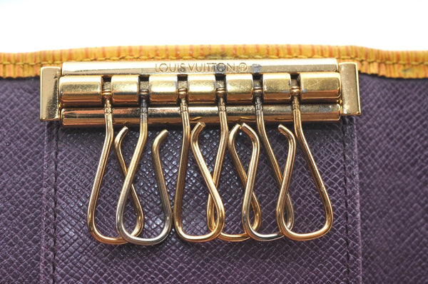 Authentic Louis Vuitton Epi Multicles 6 Key Case Yellow M63819 LV K4299