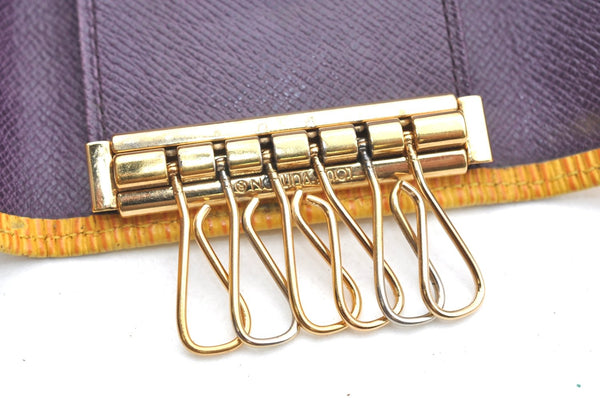 Authentic Louis Vuitton Epi Multicles 6 Key Case Yellow M63819 LV K4299