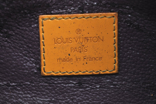 Authentic Louis Vuitton Epi Dauphine Cosmetic Pouch Yellow M48449 LV K4300