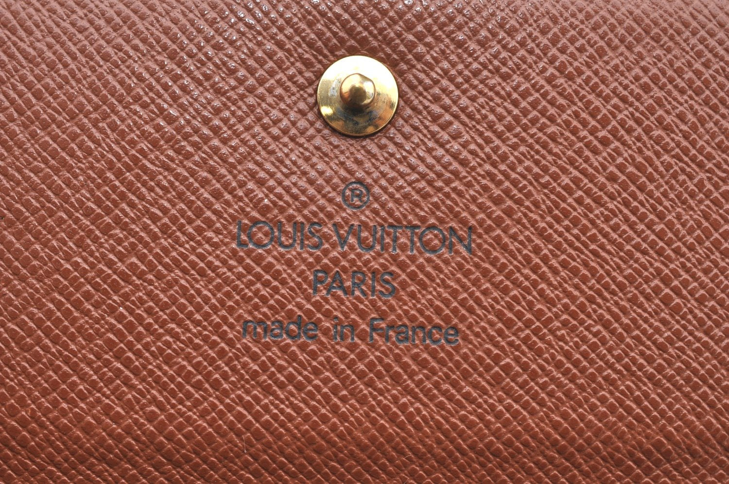 Authentic Louis Vuitton Monogram M61652 Porte Monnaie Billet Carte Credit K4310