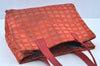 Authentic CHANEL New Travel Line Shoulder Tote Bag Nylon Leather Red K4315