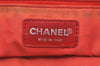 Authentic CHANEL New Travel Line Shoulder Tote Bag Nylon Leather Red K4315