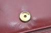 Authentic Cartier Must de Cartier Clutch Hand Bag Purse Leather Bordeaux K4316