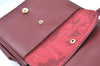 Authentic Cartier Must de Cartier Clutch Hand Bag Purse Leather Bordeaux K4316