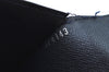 Auth Louis Vuitton Taiga Portefeuille Brazza Long Wallet Navy M30502 LV K4319