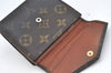 Authentic Louis Vuitton Monogram Porte Monnaie Billets Wallet M61660 LV K4322