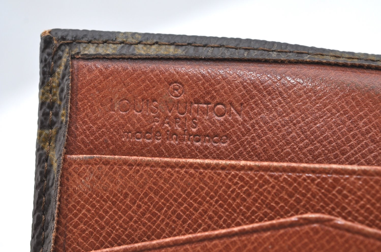 Authentic Louis Vuitton Monogram Porte Monnaie Billets Wallet M61660 LV K4322