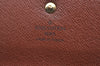 Authentic Louis Vuitton Monogram Porte Tresor International M61215 Wallet K4324