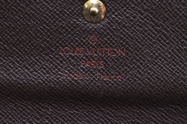 Authentic Louis Vuitton Damier Porte Tresor International Wallet N61215 LV K4327