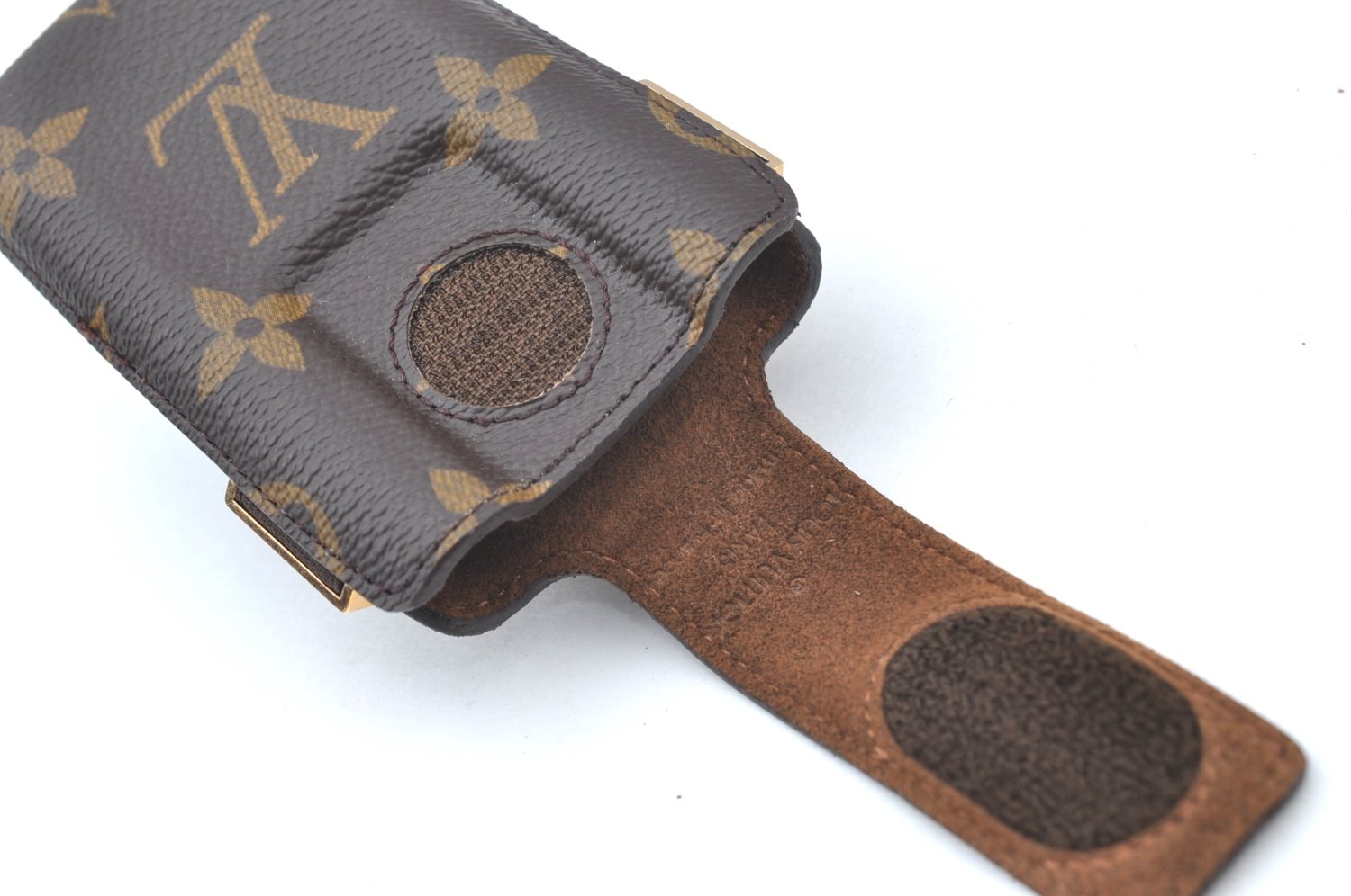 Authentic Louis Vuitton Monogram Etui TelePhone International PM M63064 LV K4329