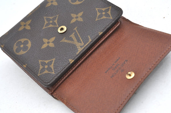 Authentic Louis Vuitton Monogram M61652 Porte Monnaie Billet Carte Credit K4332