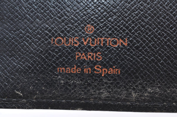 Authentic Louis Vuitton Epi Agenda PM Notebook Cover Red Black R2005E LV K4339