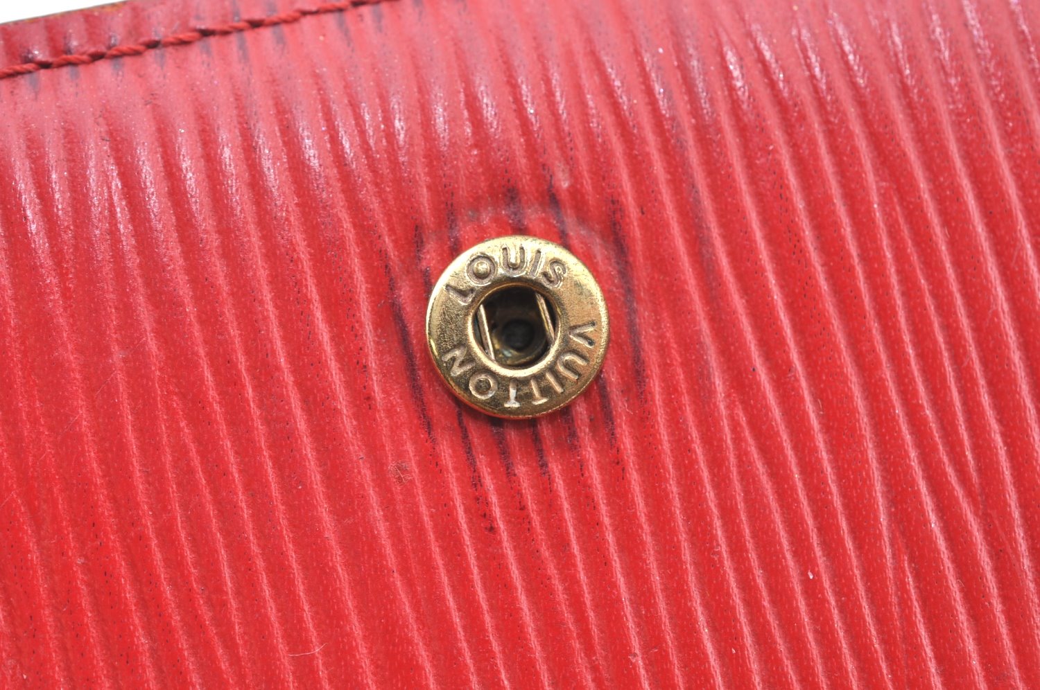 Authentic Louis Vuitton Epi Agenda PM Notebook Cover Red Black R2005E LV K4339