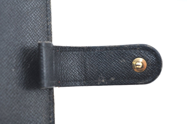 Authentic Louis Vuitton Epi Agenda PM Notebook Cover Red Black R2005E LV K4339