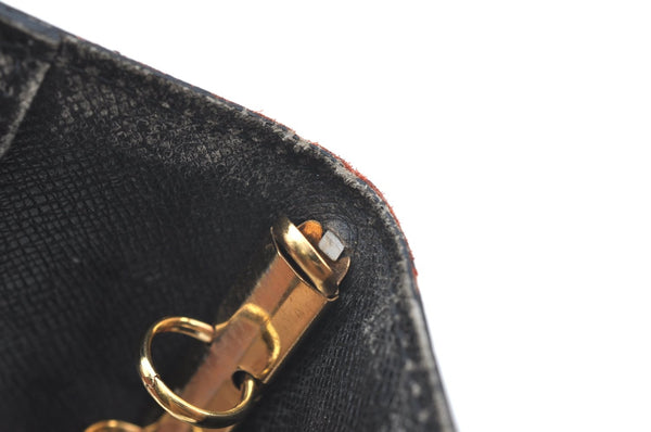 Authentic Louis Vuitton Epi Agenda PM Notebook Cover Red Black R2005E LV K4339