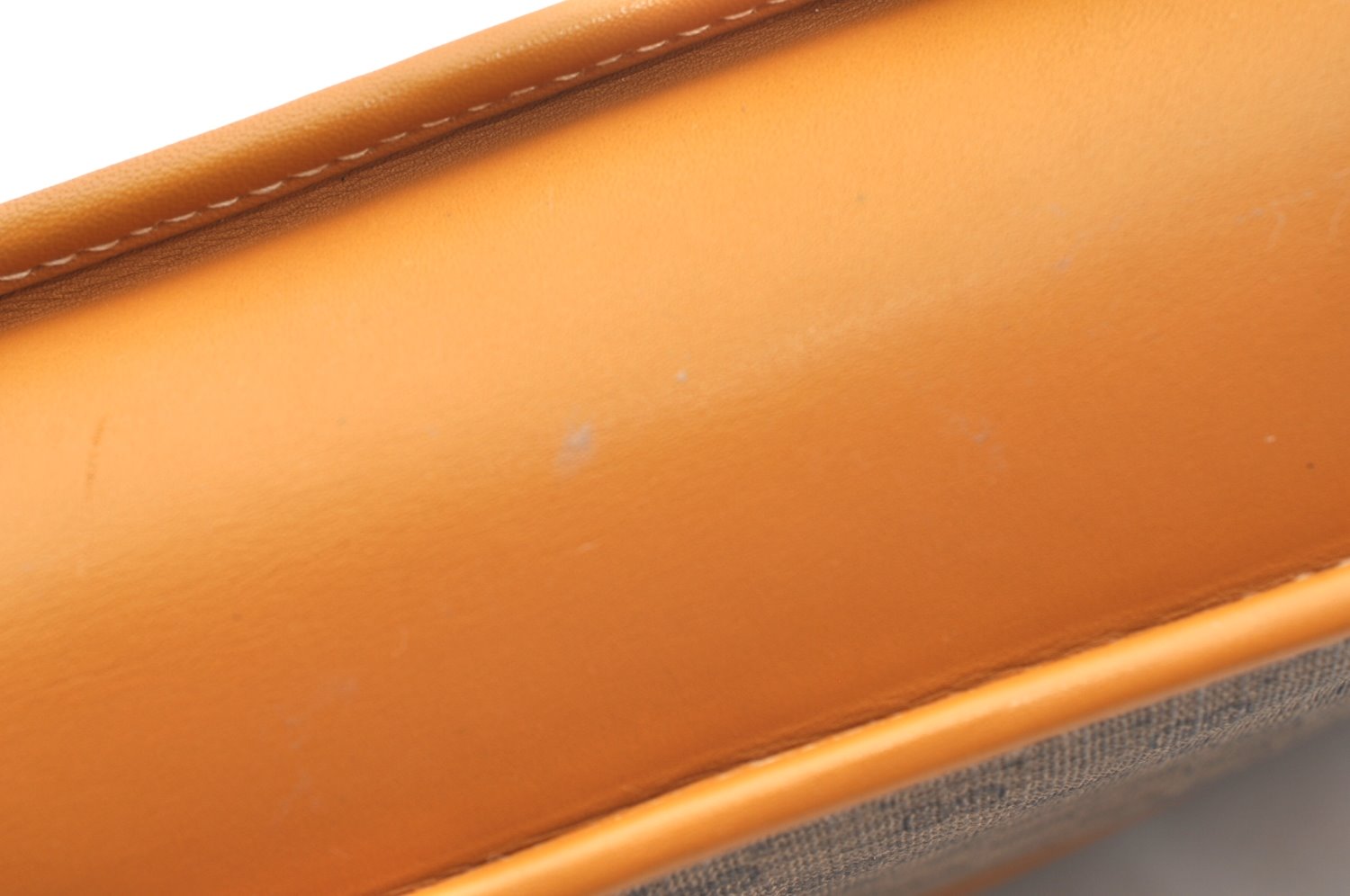 Authentic GUCCI Micro GG Shoulder Cross Body Bag Purse PVC Leather Brown K4358