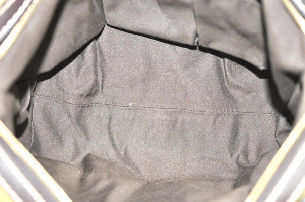 Authentic GUCCI GG Crystal Shoulder Tote Bag PVC Leather 223962 Brown K4359