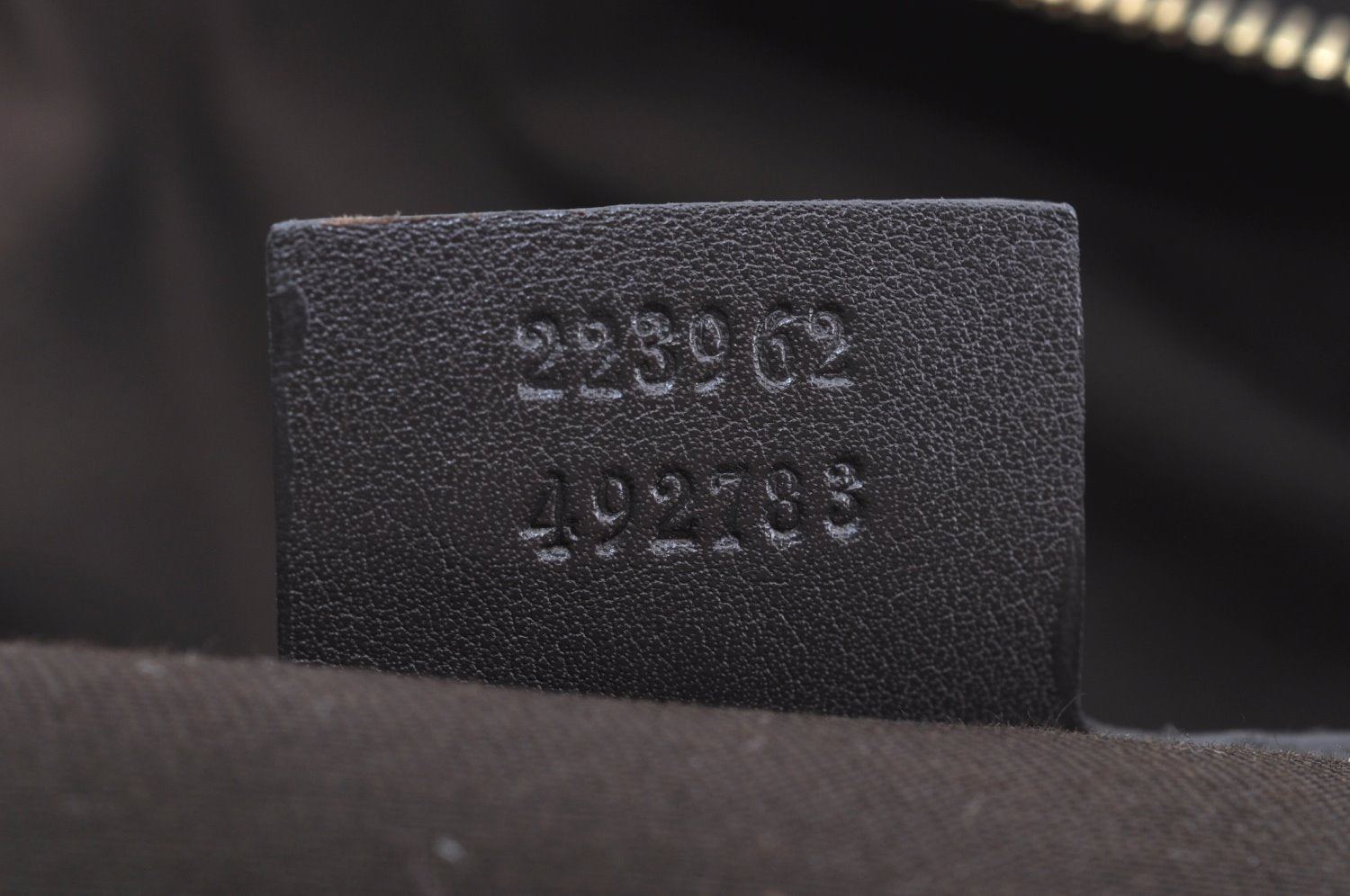 Authentic GUCCI GG Crystal Shoulder Tote Bag PVC Leather 223962 Brown K4359