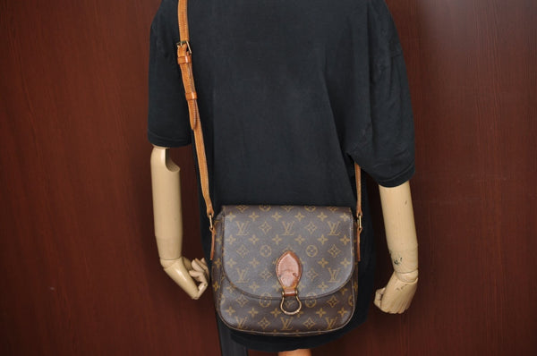 Authentic Louis Vuitton Monogram Saint Cloud GM M51242 Shoulder Cross Bag K4369