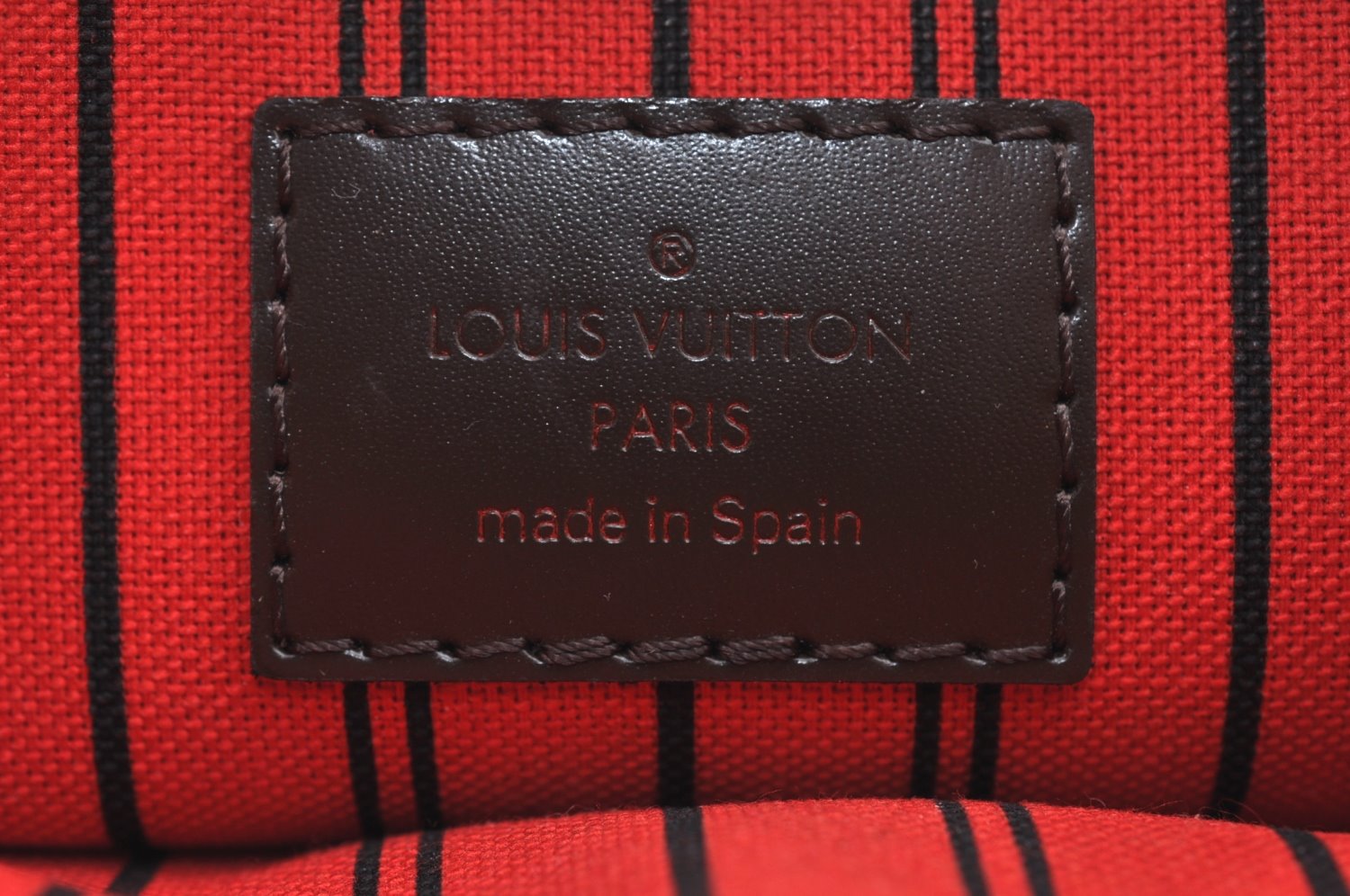 Authentic Louis Vuitton Damier Neverfull Pouch Purse Clutch Bag LV K4395