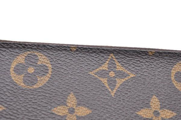 Authentic Louis Vuitton Monogram Neverfull Pouch Purse Clutch Bag LV K4420