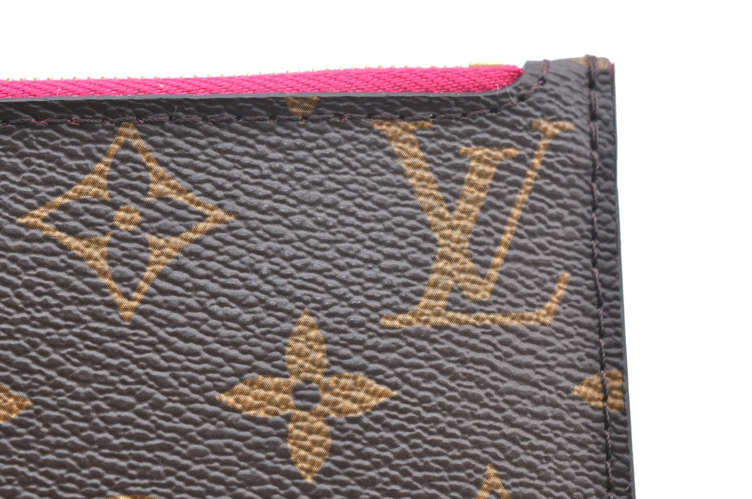 Authentic Louis Vuitton Monogram Neverfull Pouch Purse Clutch Bag Pink LV K4422