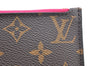 Authentic Louis Vuitton Monogram Neverfull Pouch Purse Clutch Bag Pink LV K4422