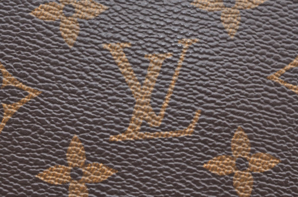 Authentic Louis Vuitton Monogram Neverfull Pouch Purse Clutch Bag LV K4423