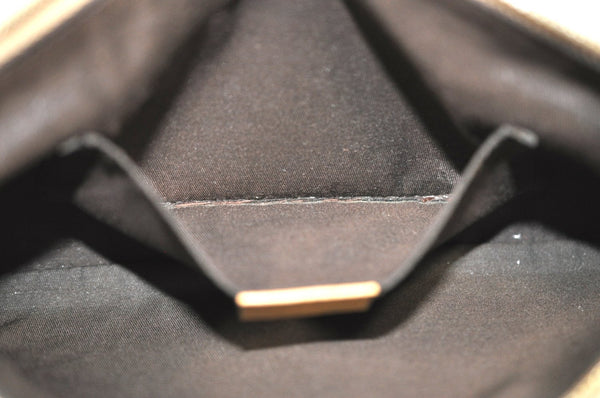 Authentic GUCCI Bamboo Tassel Clutch Bag Pouch Purse Leather 376854 Beige K4450