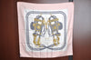 Authentic HERMES Carre 90 Scarf "BRIDES de GALA par" Silk Pink K4451