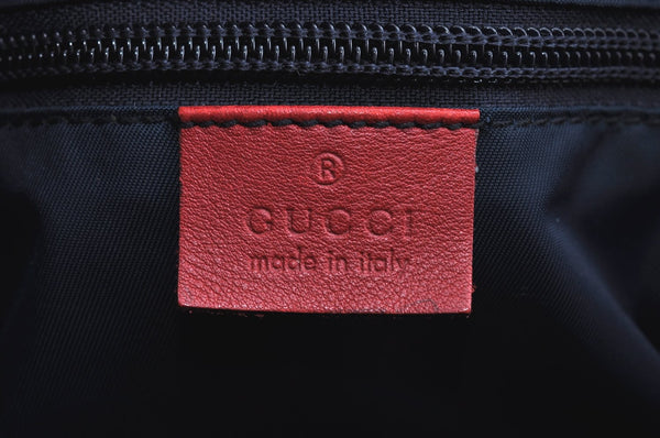 Authentic GUCCI Sherry Line GG Crystal Tote Bag PVC Leather 155524 Navy K4452