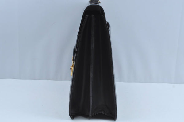 Authentic Louis Vuitton Epi Serviette Ambassadeur Black M54412 Briefcase K4454