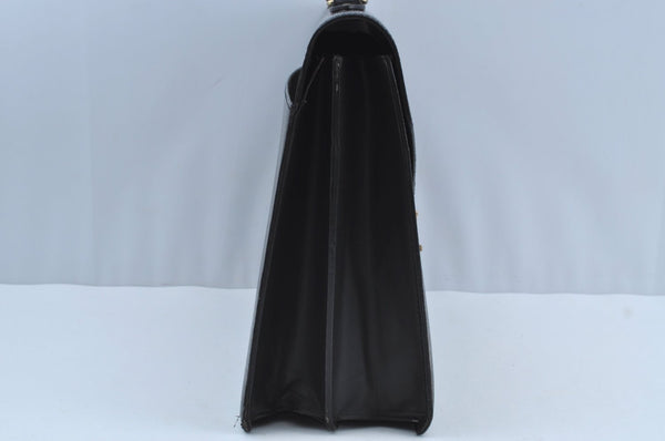 Authentic Louis Vuitton Epi Serviette Ambassadeur Black M54412 Briefcase K4454