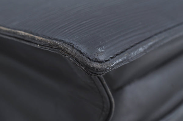 Authentic Louis Vuitton Epi Serviette Ambassadeur Black M54412 Briefcase K4454