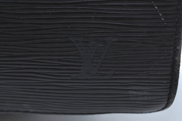 Authentic Louis Vuitton Epi Serviette Ambassadeur Black M54412 Briefcase K4454