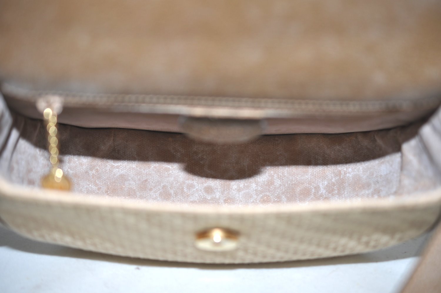 Authentic GUCCI Shoulder Cross Body Bag Purse Canvas Leather Beige Brown K4455