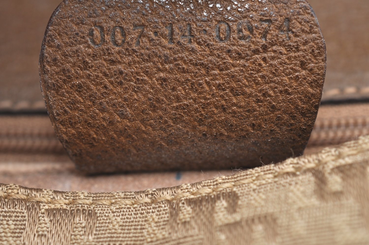 Authentic GUCCI Shoulder Cross Body Bag Purse Canvas Leather Beige Brown K4455