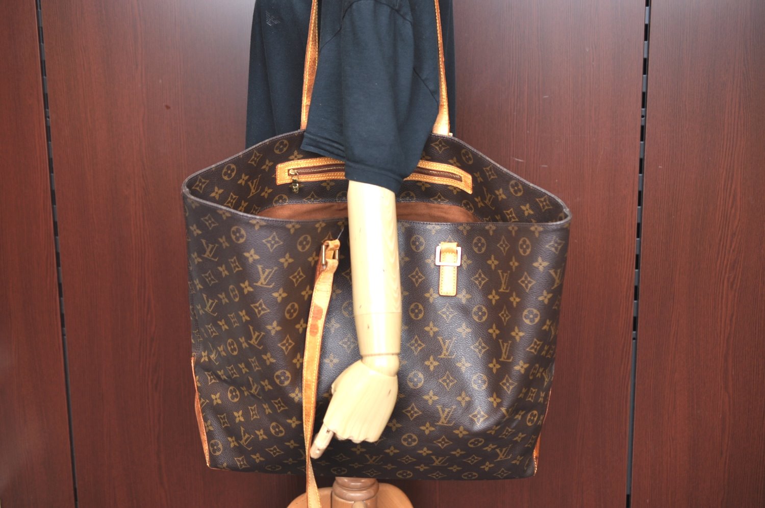 Auth Louis Vuitton Monogram Cabas Alto Shoulder Tote Bag M51152 LV Junk K4456