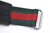 Authentic GUCCI Web Sherry Line Sun Visor GG Canvas Leather Size S Black K4458