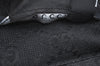 Authentic GUCCI Web Sherry Line Sun Visor GG Canvas Leather Size S Black K4458