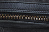 Authentic GUCCI Web Sherry Line Shoulder Bag Canvas Leather 73885 Black K4459