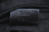Authentic GUCCI Web Sherry Line Shoulder Bag Canvas Leather 73885 Black K4459