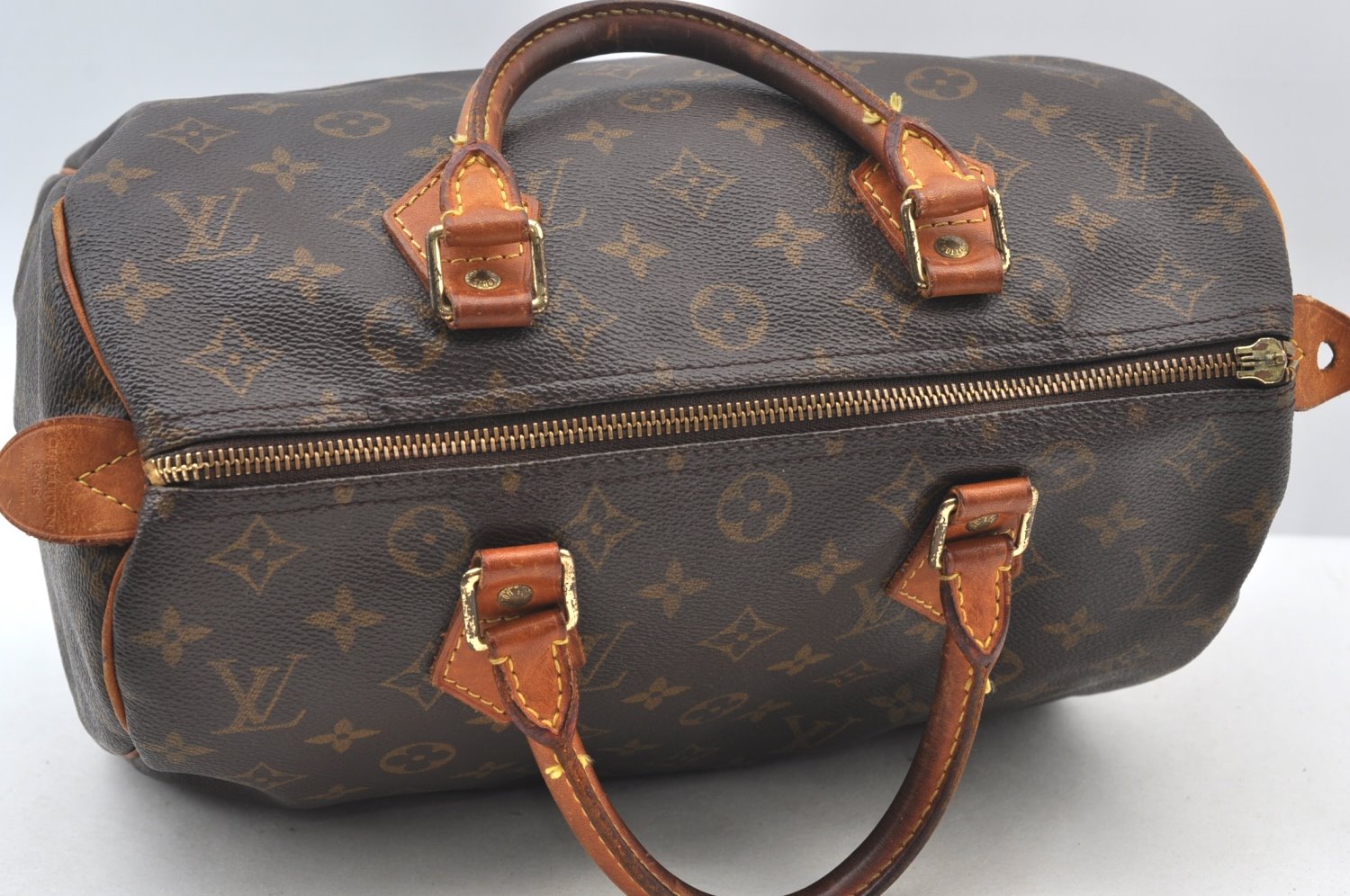 Authentic Louis Vuitton Monogram Speedy 30 Hand Boston Bag M41526 LV Junk K4463