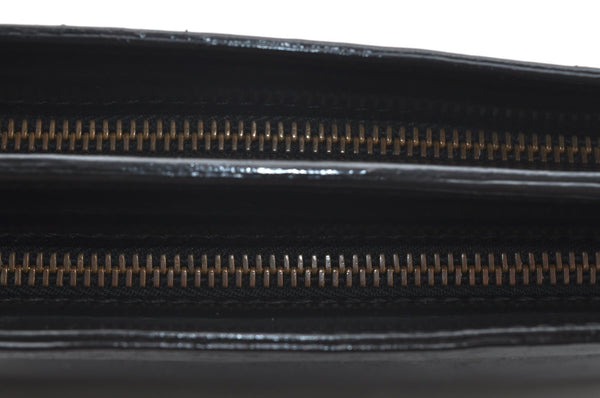 Authentic Louis Vuitton Epi Enghien 2Way Shoulder Clutch Bag M52112 Black K4472