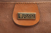 Authentic GUCCI Micro GG PVC Leather 2Way Shoulder Clutch Bag Purse Brown K4493