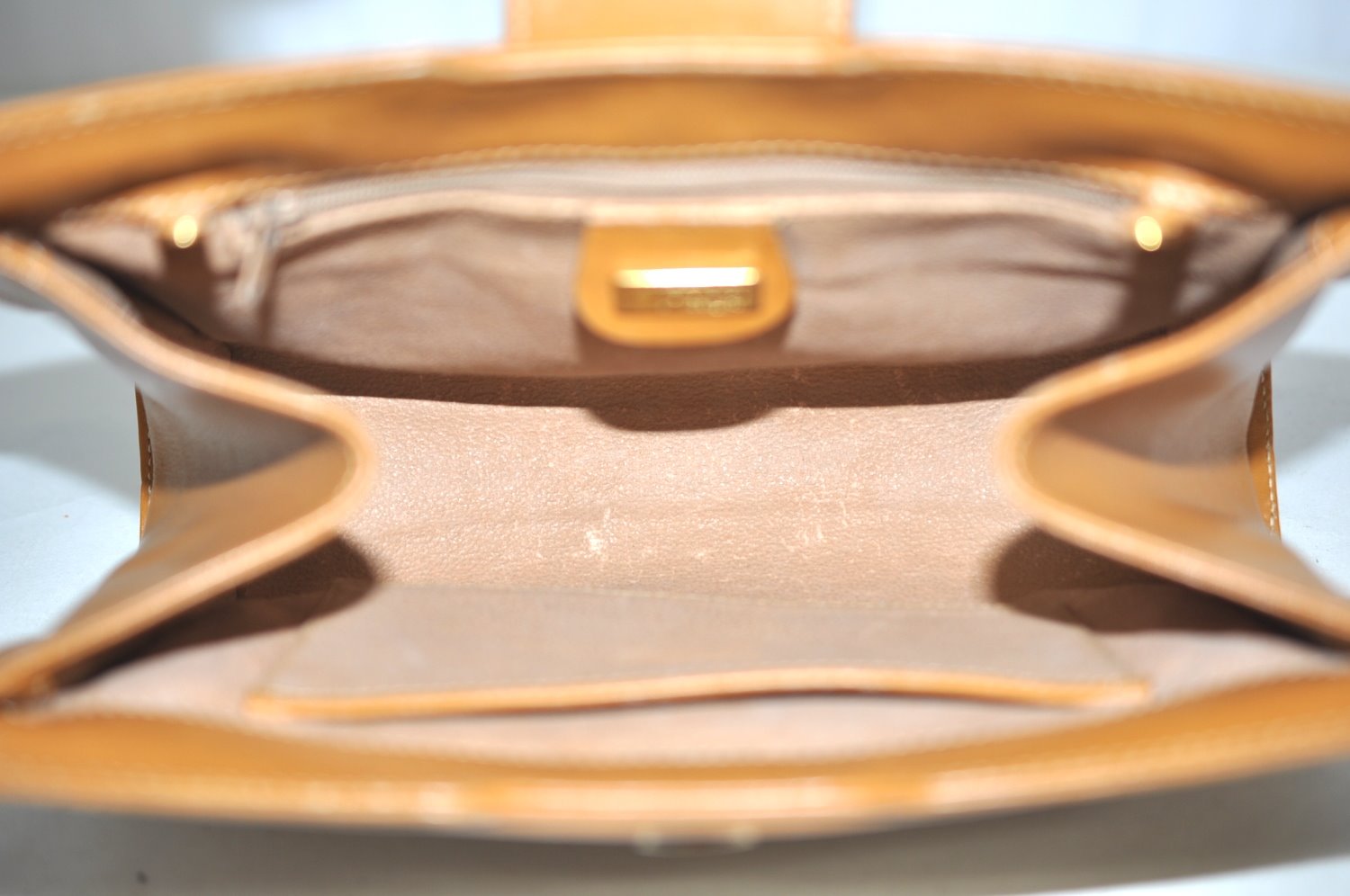 Authentic GUCCI Micro GG PVC Leather 2Way Shoulder Clutch Bag Purse Brown K4493